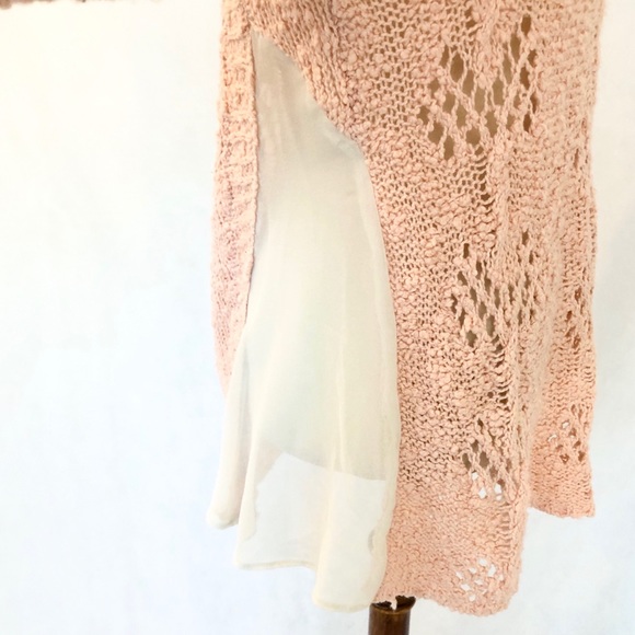 Anthropologie Knitted & Knotted Peach Sweater - Picture 5 of 8
